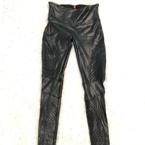 Spanx Faux Leather Moto Legging